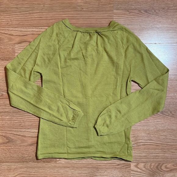 Boden Chartreuse Wool Cardigan - Picture 4 of 6